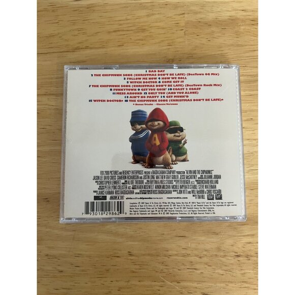 Alvin And The Chipmunks Soundtrack CD 2007 Razor & Tie Family Music Pre-Owned - Picture 4 of 4
